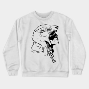 Wolf Man Wild Nature Hunter Crewneck Sweatshirt